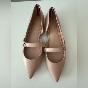 Tommy Hilfiger Women's Nude Flats with Strap
